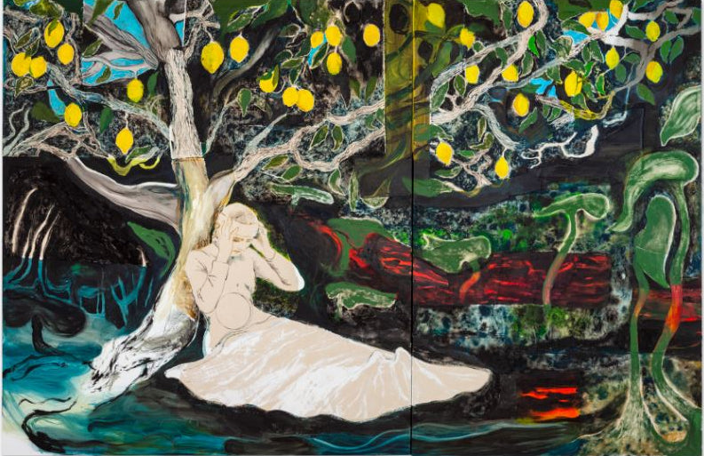 Mie Mørkeberg kunsttryk "Kryptomanian Lemon Tree"