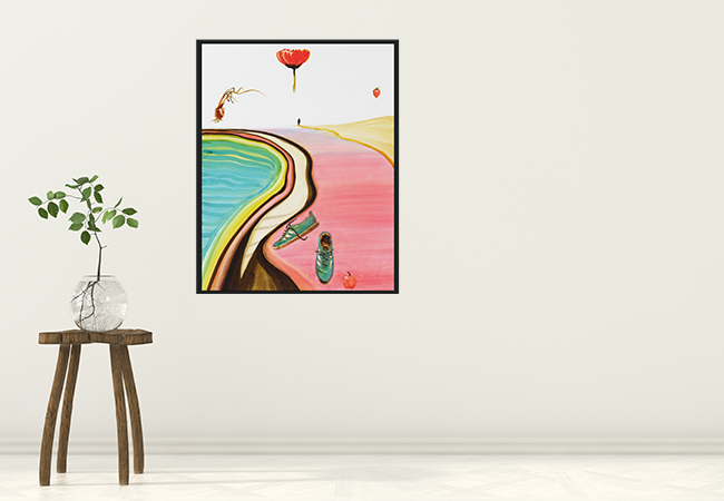 "Red Path" - John Kørner Kunsttryk