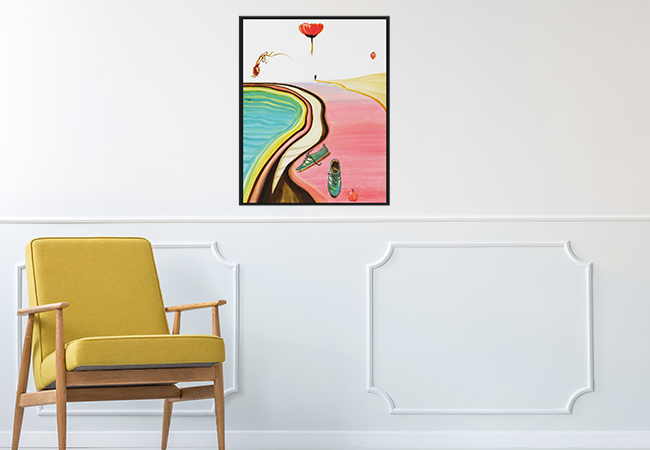 "Red Path" - John Kørner Kunsttryk