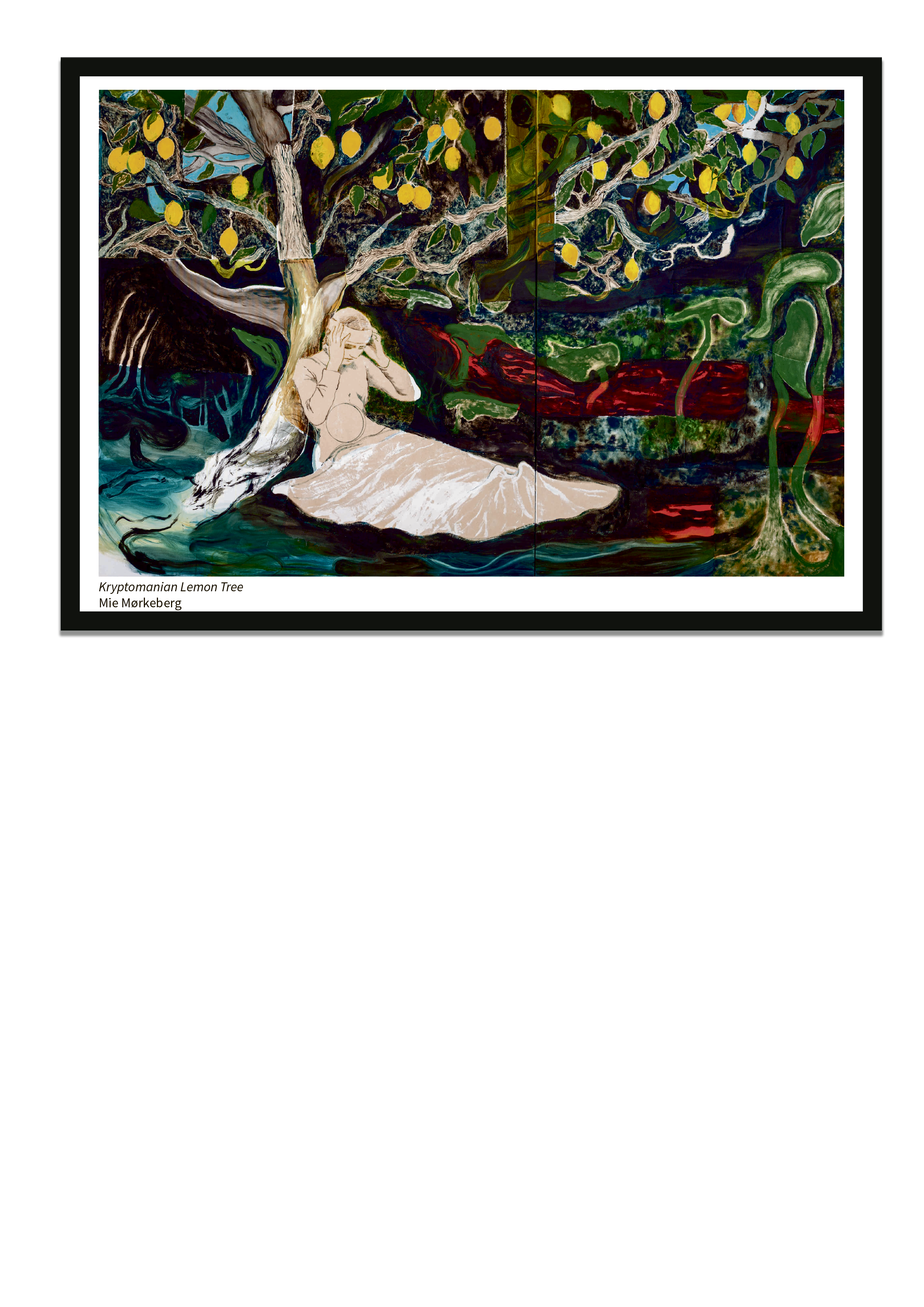 Mie Mørkeberg kunsttryk "Kryptomanian Lemon Tree"