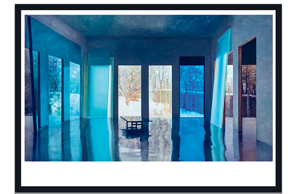 Anette Harboe Flensburg kunsttryk "Vinter, det lange hegn"