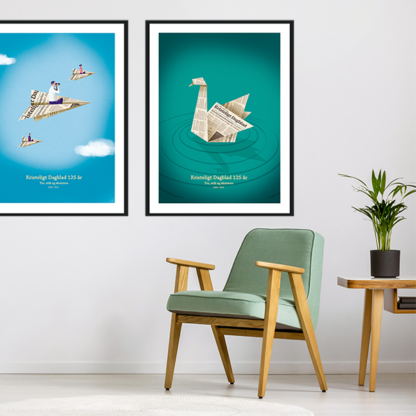 Jubilæumsplakat "Papirfly"