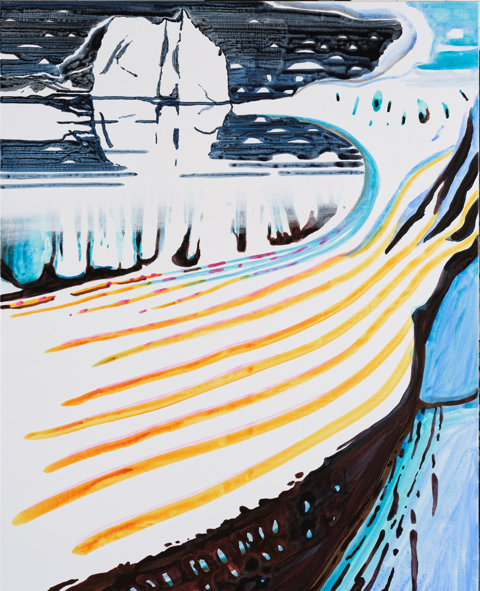 John Kørner kunsttryk "Warm glacier"