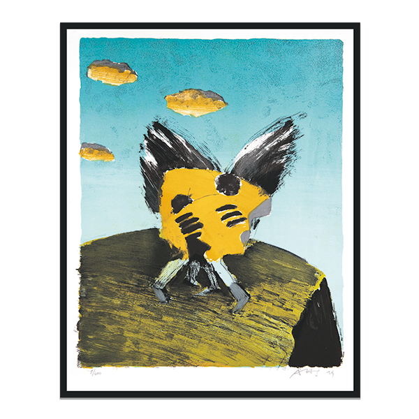 Arne Haugen Sørensen litografi "Jakobs kamp"