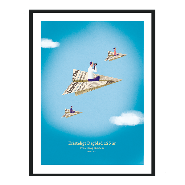 Jubilæumsplakat "Papirfly"