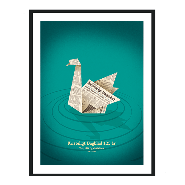 Jubilæumsplakat "Origami-svane"