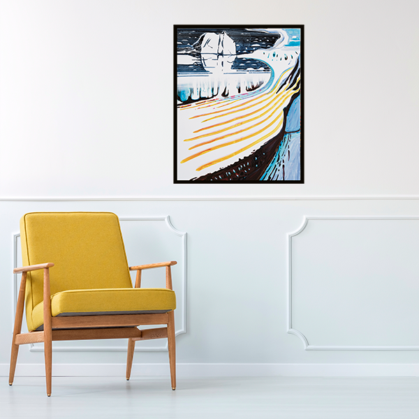 John Kørner kunsttryk "Warm glacier"