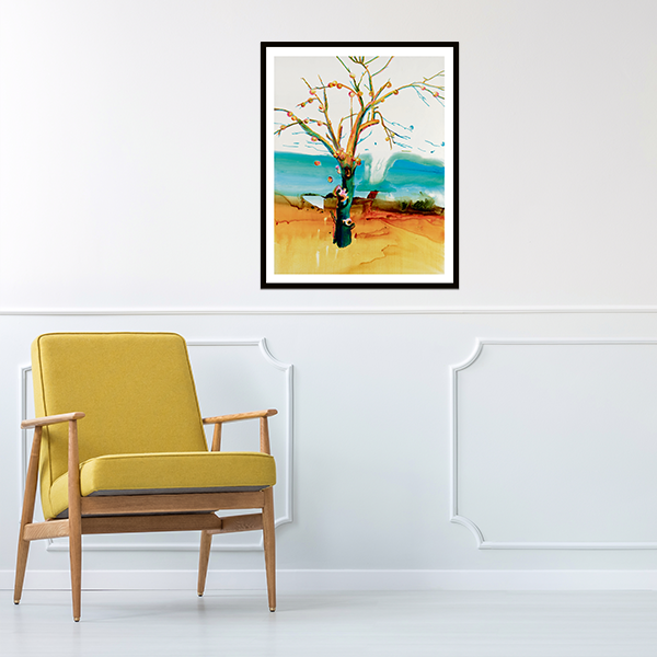 John Kørner kunsttryk "Flying Apples"