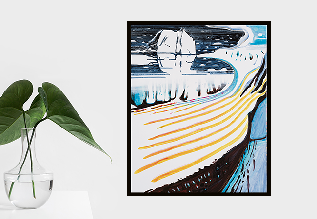 John Kørner kunsttryk "Warm glacier"