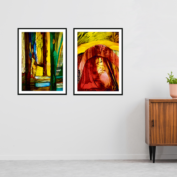 Maja Lisa Engelhardt litografi "3. Træer, frugt og urter skabes"