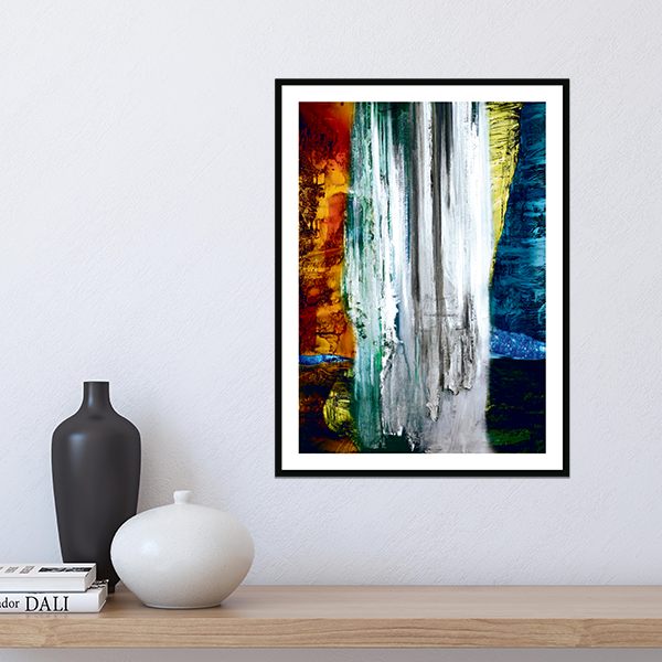 Maja Lisa Engelhardt litografi "1. Himmel og jord, lys og mørke skabes"