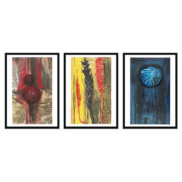 Maja Lisa Engelhardt litografiserie: Brød, vand og vin