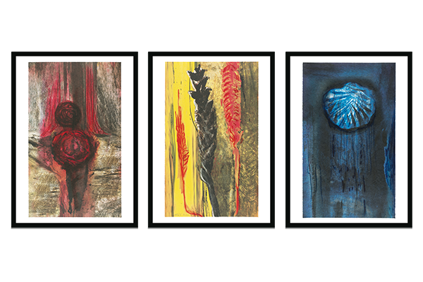 Maja Lisa Engelhardt litografiserie: Brød, vand og vin