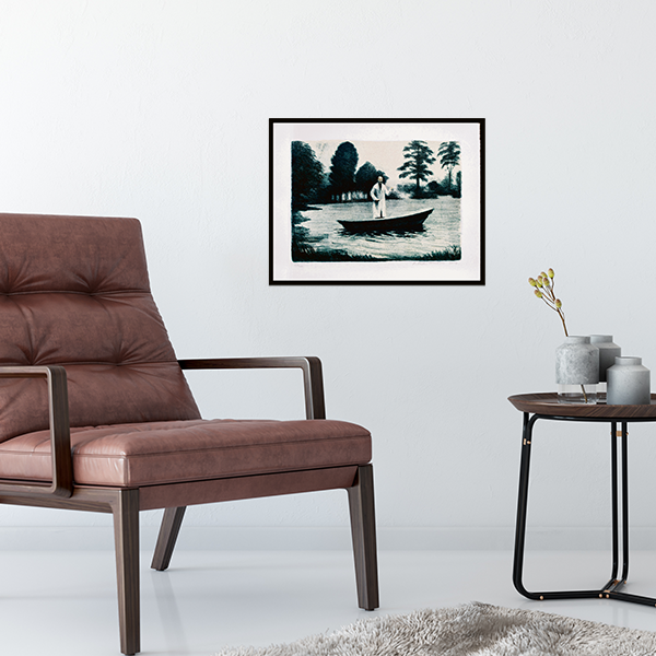 Peter Martensen litografiserie "The Lake" og "Night Scene"