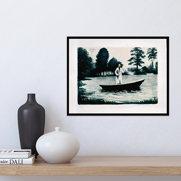 Peter Martensen litografiserie "The Lake" og "Night Scene"