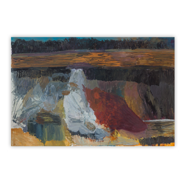 "Getsemane Have". Signeret kunsttryk af Per Kirkeby