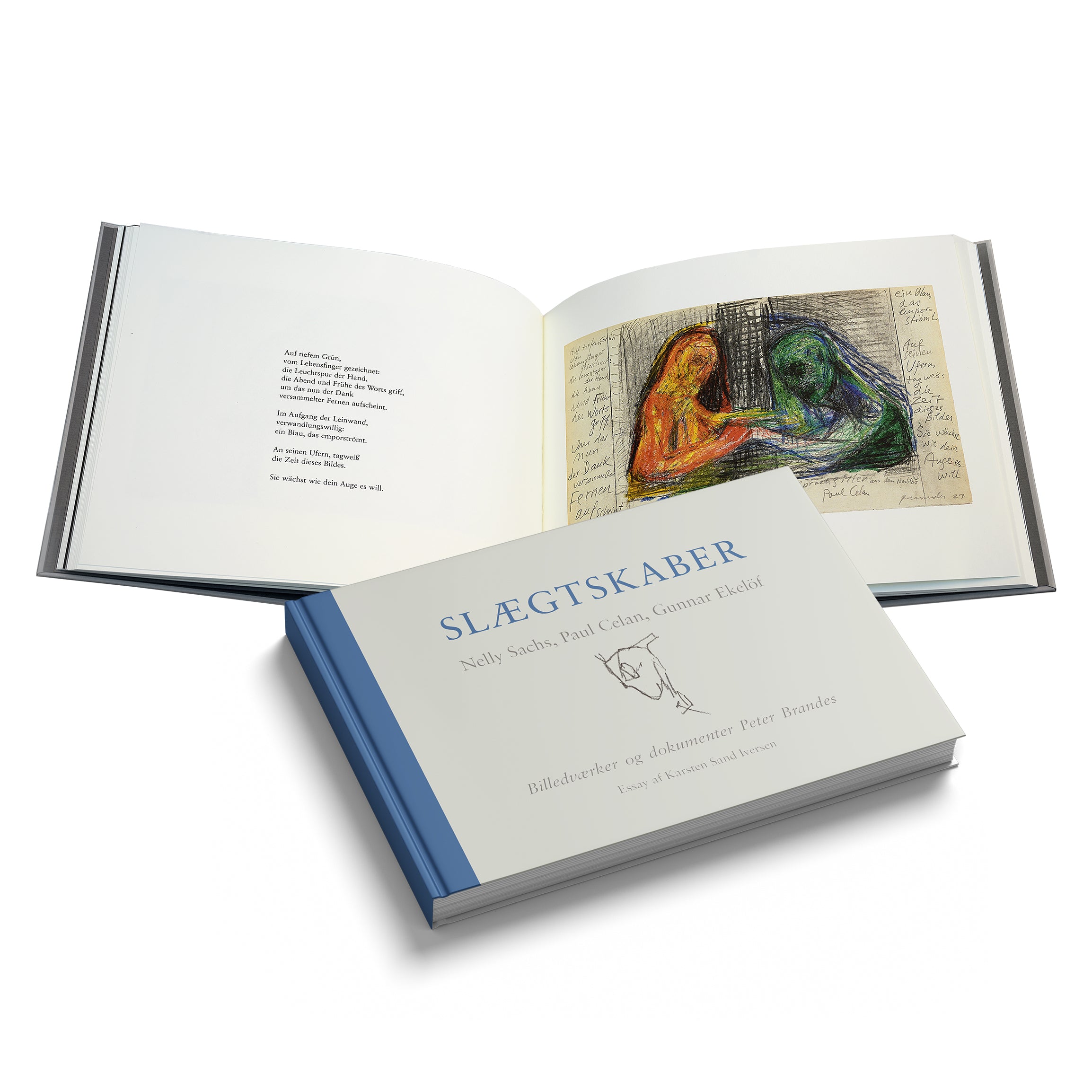 Peter Brandes litografi og signeret bog