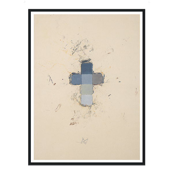Thomas Lindvig kunsttryk "Kube som kors"